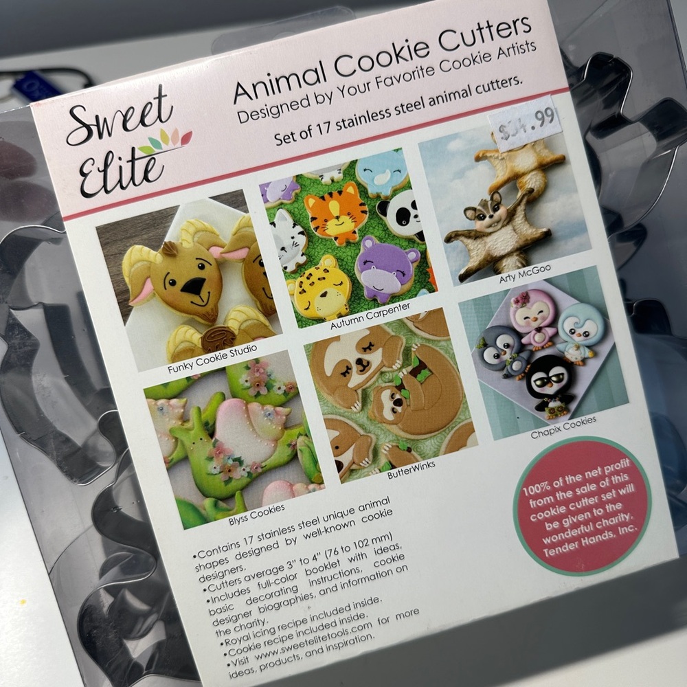 NEW Sweet Elite Animal Cookie Cutters Set